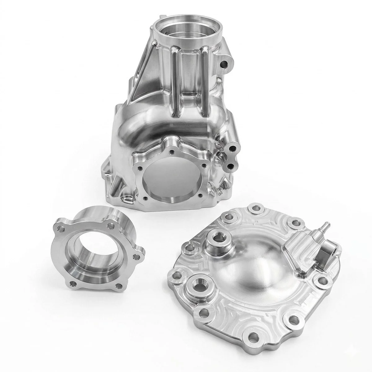 Batch of custom CNC-machined parts made by EKINSUN