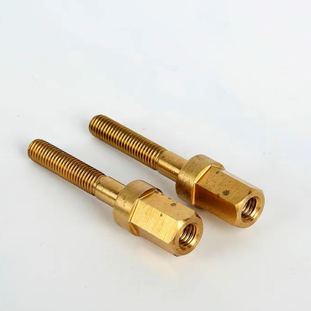 CNC turned brass threaded fitting custom — EKINSUN