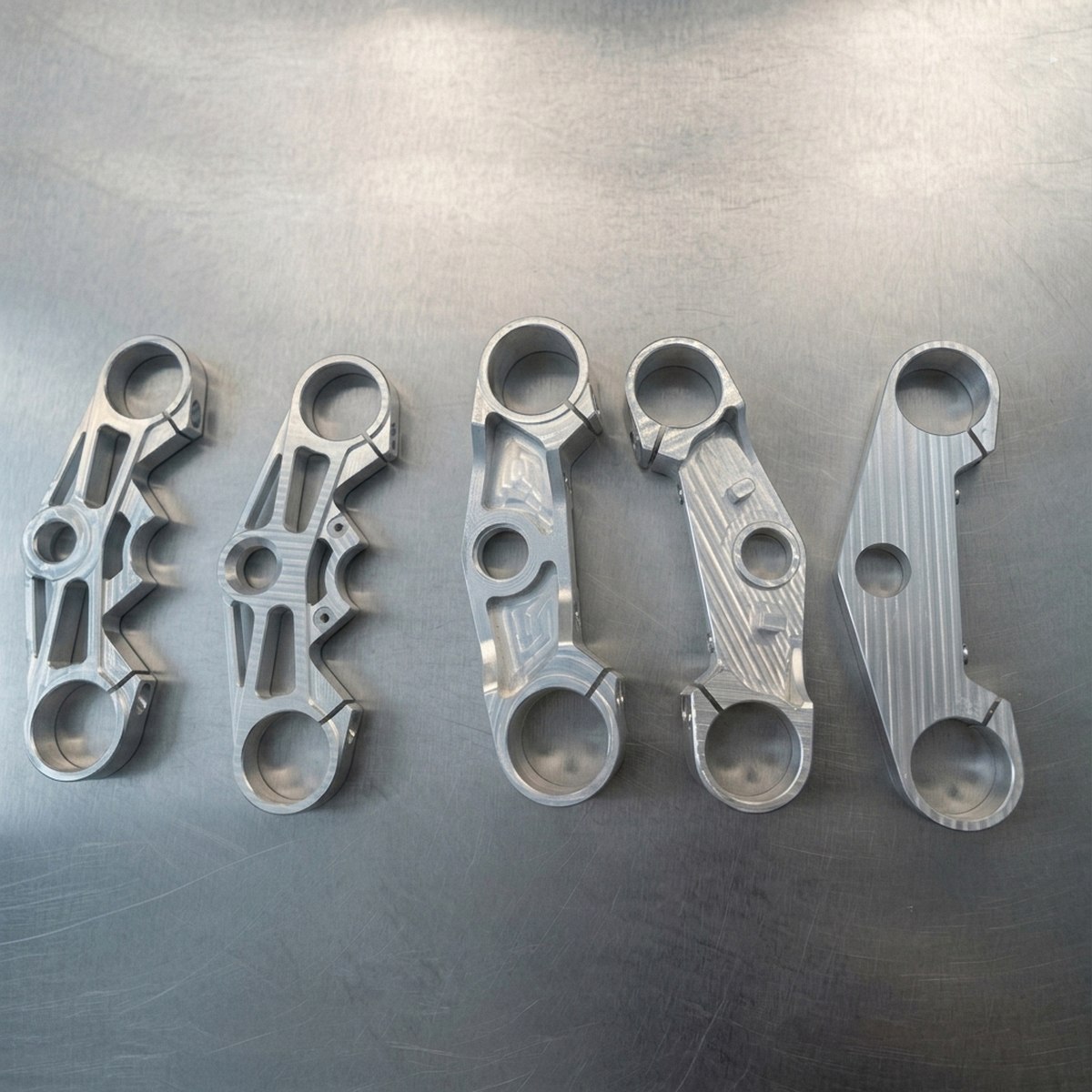 CNC Motorcycle Triple Clamp Billet — EKINSUN custom manufacturing case photo