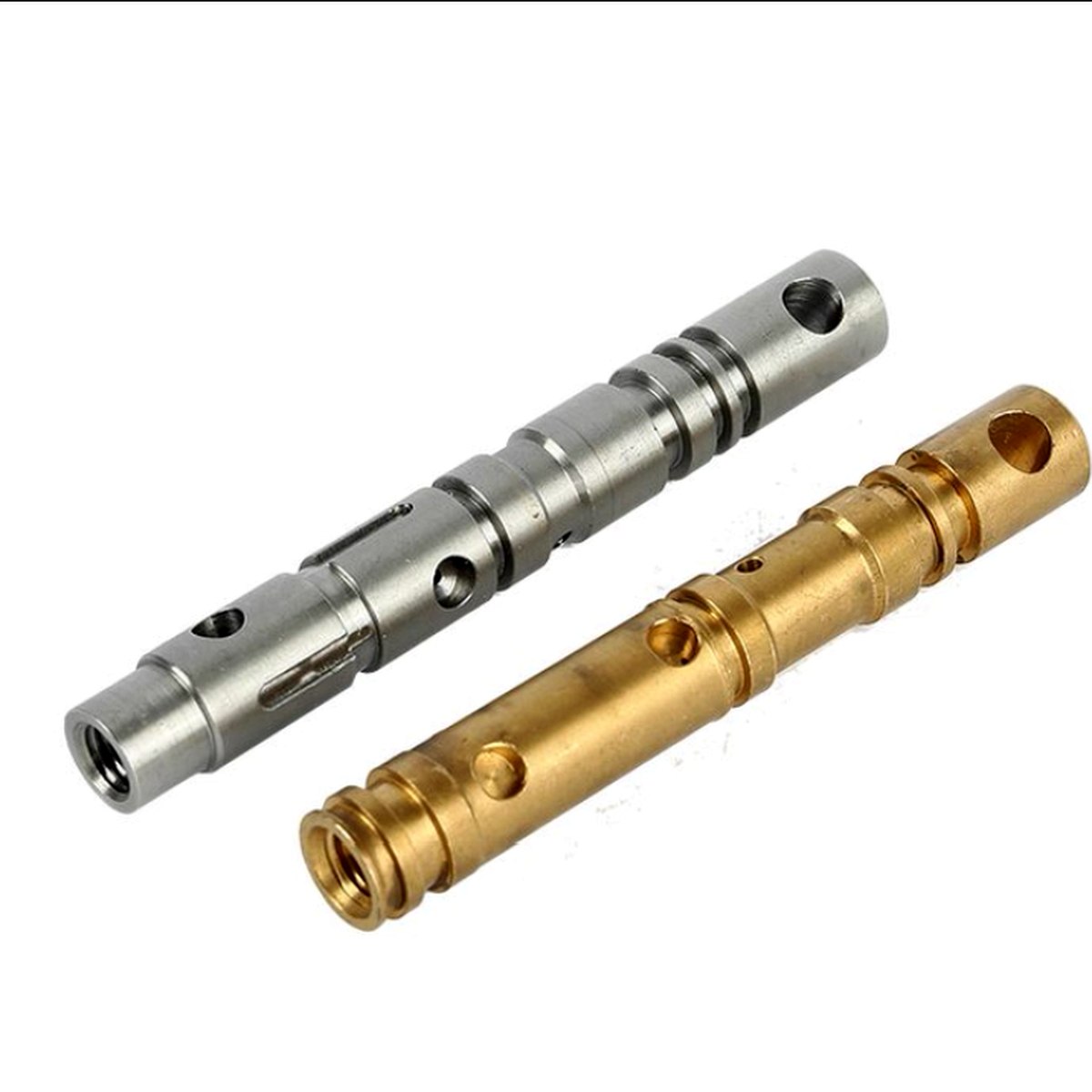 CNC precision shaft brass steel pair — EKINSUN