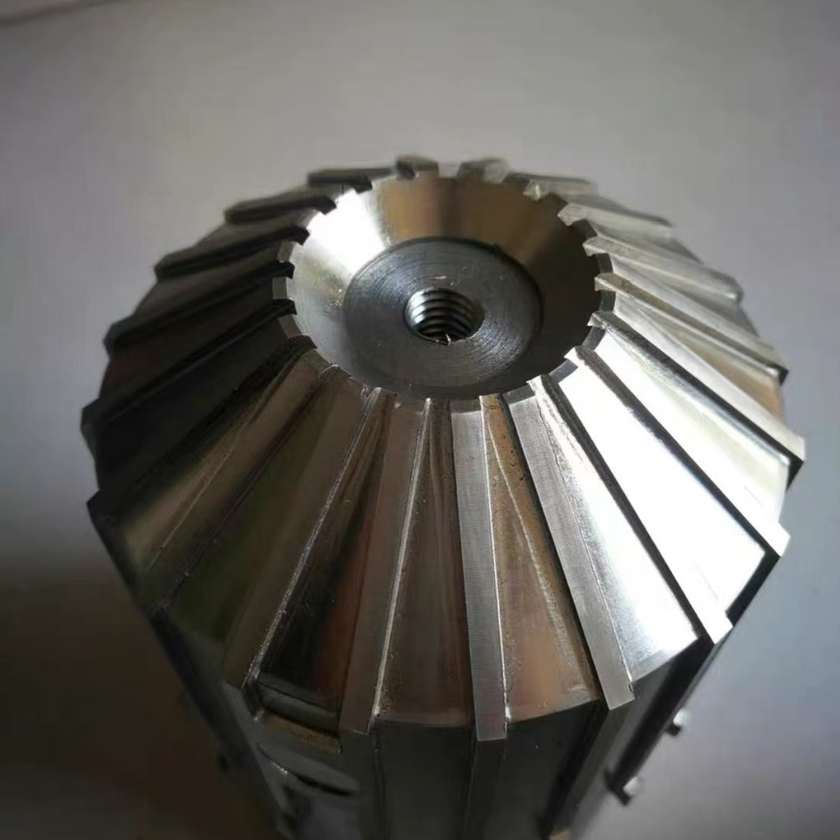 5-axis CNC machined steel turbine impeller — EKINSUN