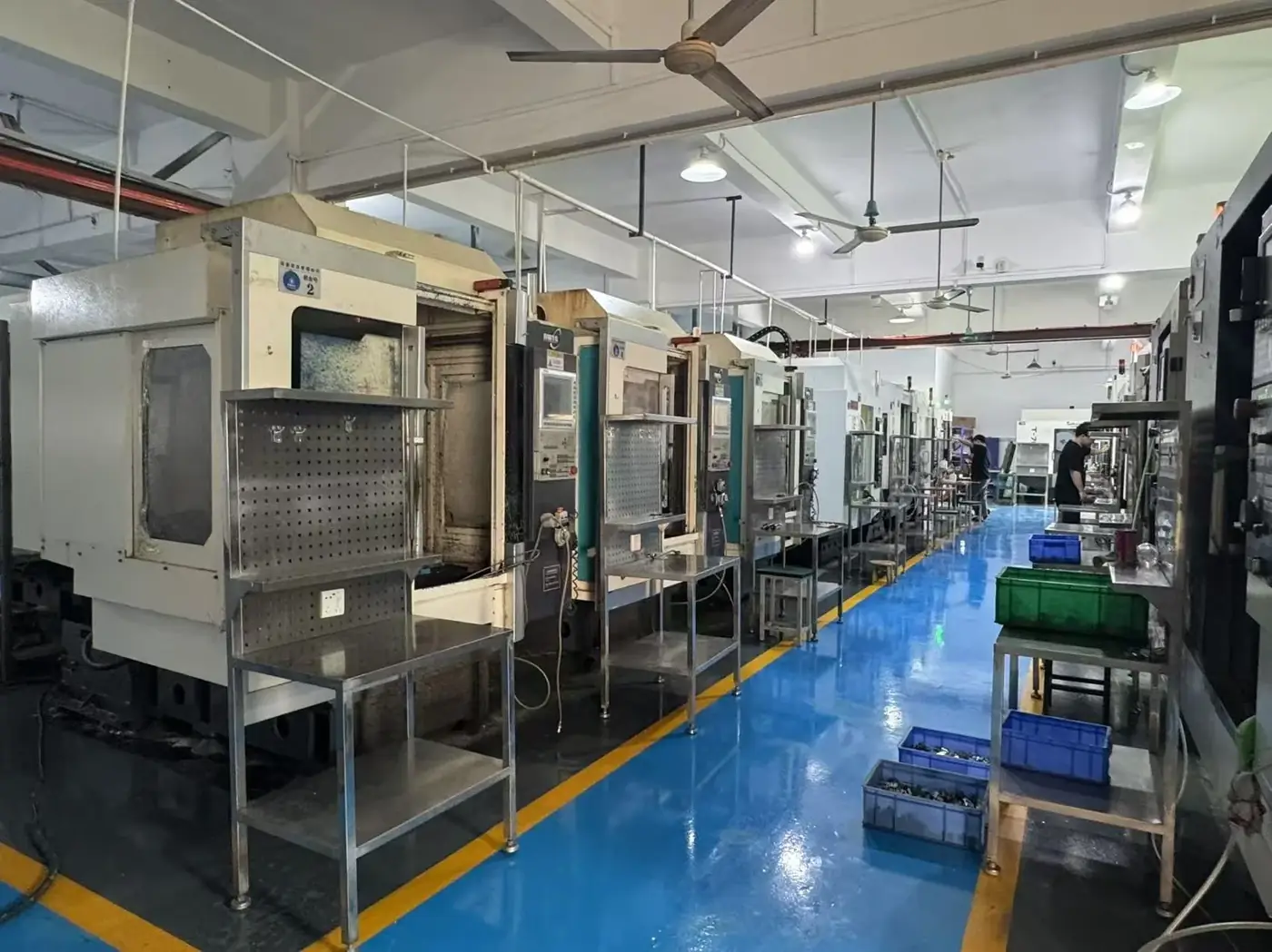 EKINSUN CNC machining workshop floor in Guangdong, China
