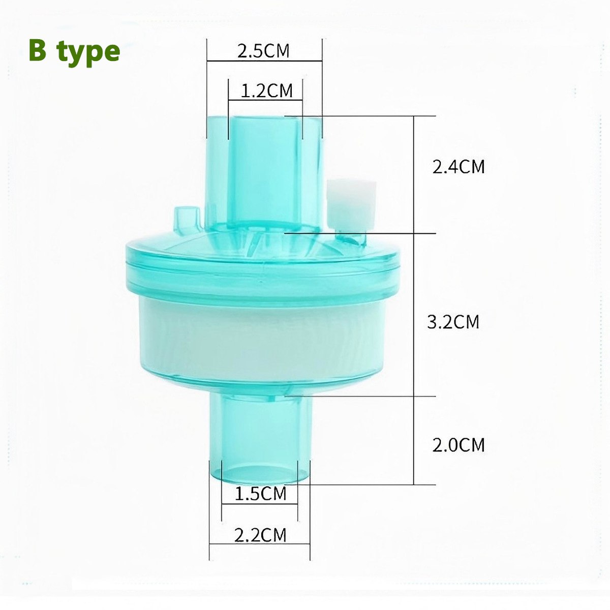 Custom anesthesia breathing circuit fitting 22mm ISO 5356 — EKINSUN medical molding
