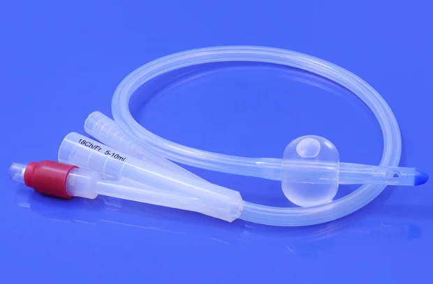 Silicone catheter detail
